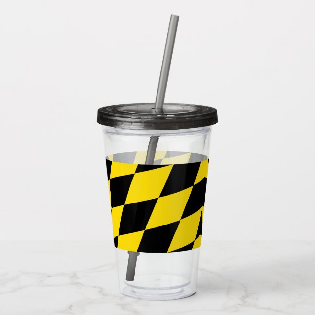 Patriotic Acrylic Tumbler med flagga München Take Away Mugg (Baksida)