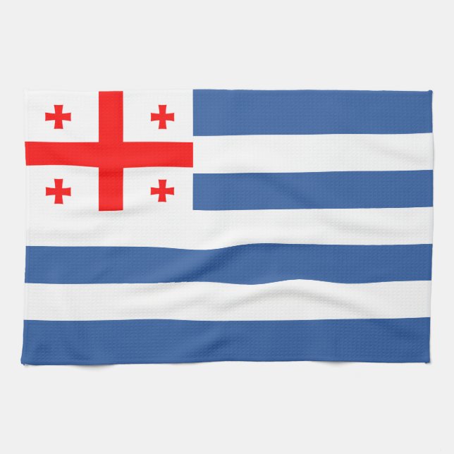 Patriotic Adjara Flagga Kökshandduk (Horisontell)