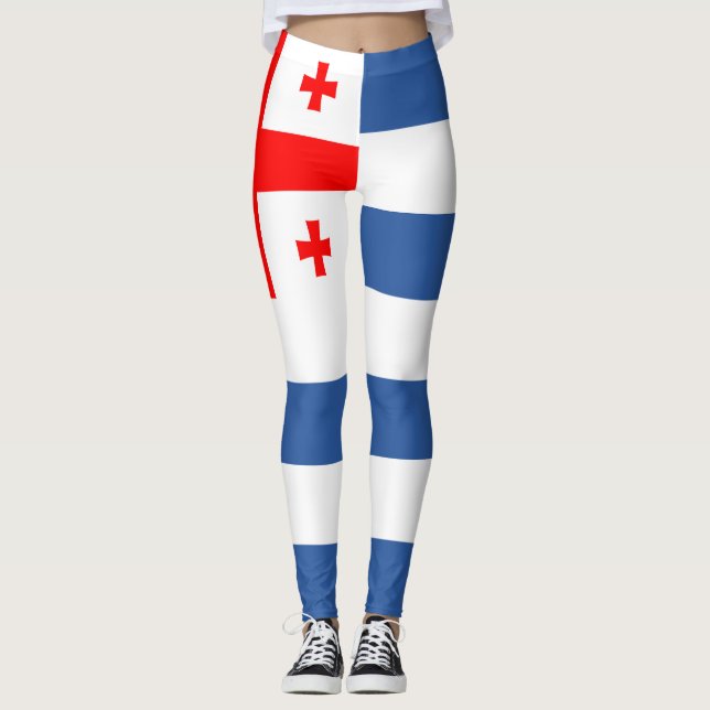 Patriotic Adjara Flagga Leggings (Framsida)