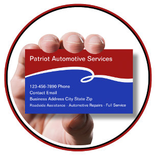 Patriotic Affärskort Automotive Service