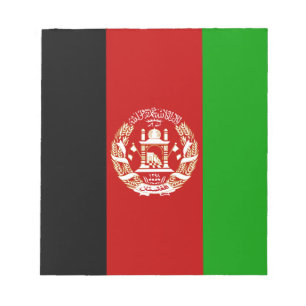 Patriotic Afghanistan Flagga Anteckningsblock