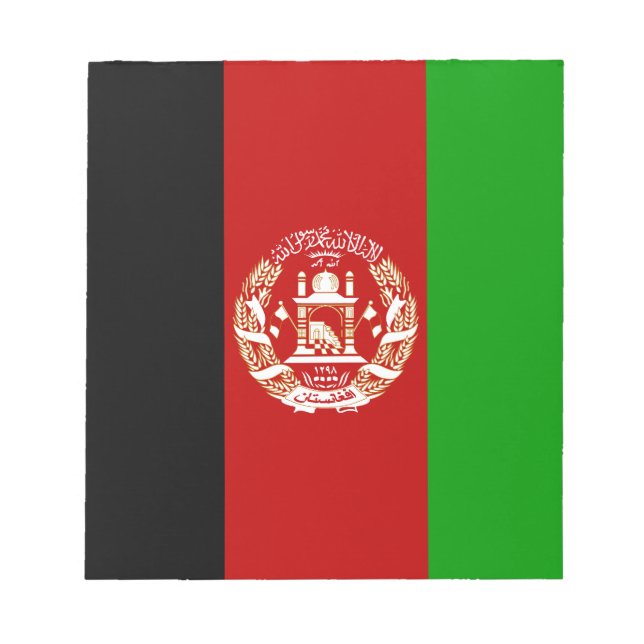 Patriotic Afghanistan Flagga Anteckningsblock (Framsida)
