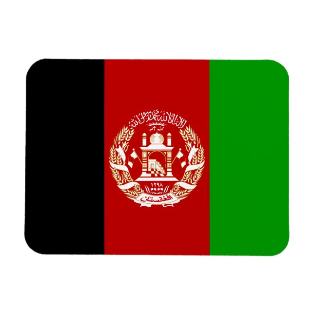 Patriotic Afghanistan Flagga Magnet (Horisontell)