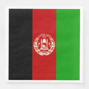 Patriotic Afghanistan Flagga Pappersservett