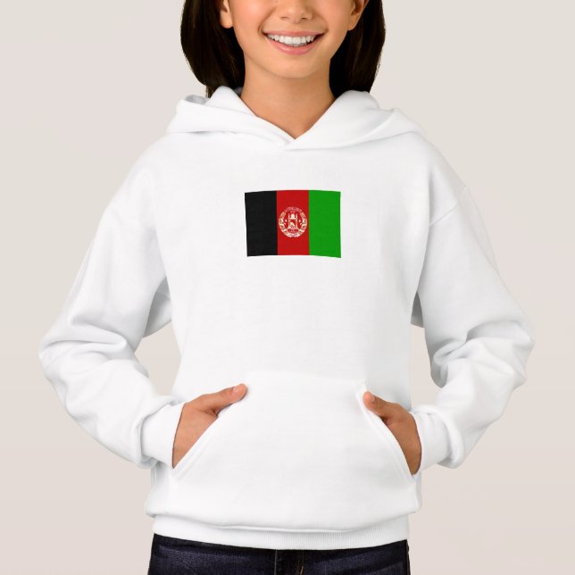 Patriotic Afghanistan Flagga Tee Shirt (Framsida)