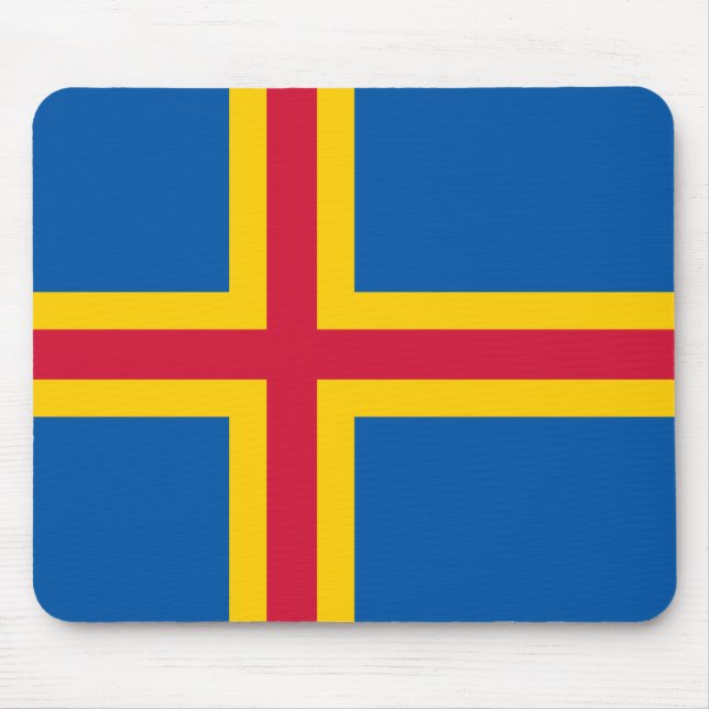 Patriotic Åland Flagga Musmatta (Framsidan)
