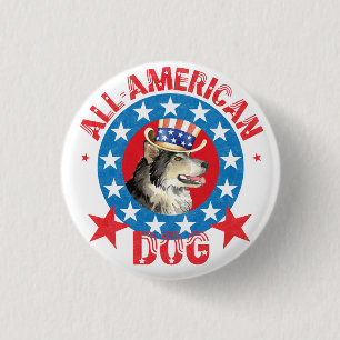 Patriotic Alaska Malemute Knapp