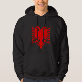 Patriotic Alba Hoodie, Albanska Flagga mode Hoodie