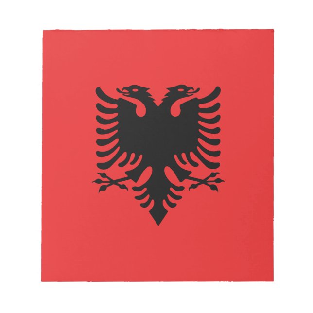 Patriotic Albanian Flag Anteckningsblock (Framsida)