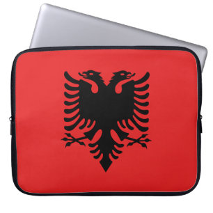 Patriotic Albanian Flagga Laptop Fodral