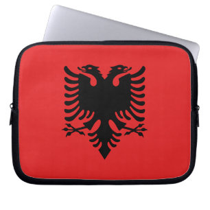 Patriotic Albanian Flagga Laptop Fodral