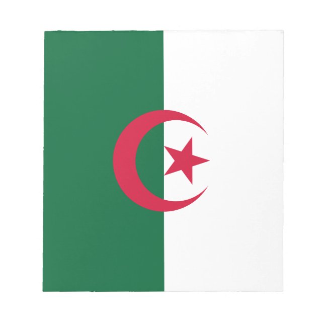 Patriotic Algerian Flagga Anteckningsblock (Framsida)