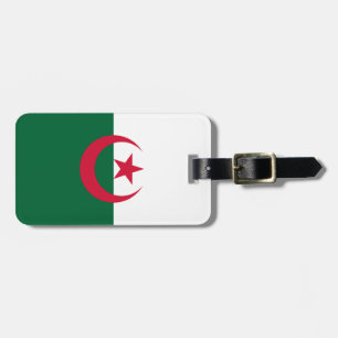 Patriotic Algerian Flagga Bagagebricka