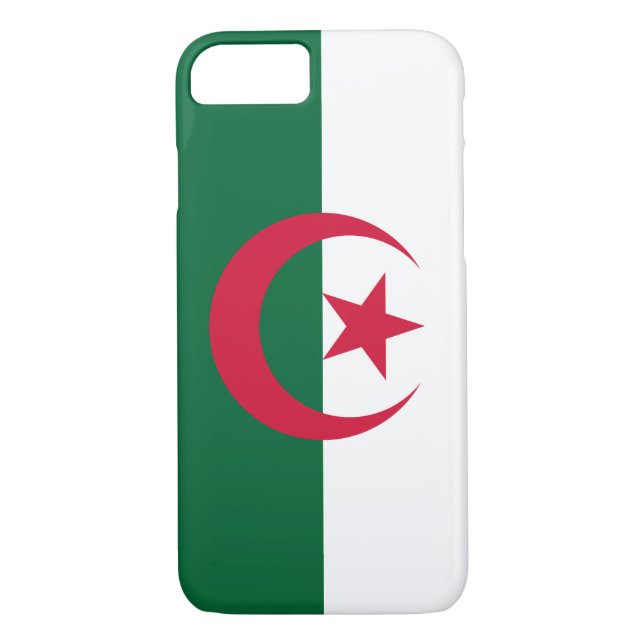 Patriotic Algerian Flagga Case-Mate iPhone Skal (Baksida)