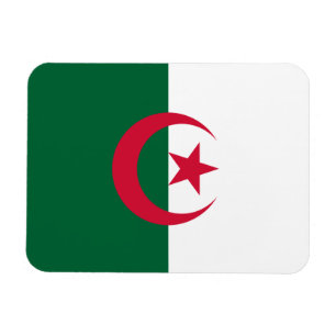Patriotic Algerian Flagga Magnet