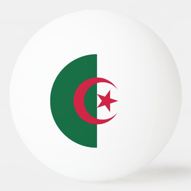 Patriotic Algerian Flagga Pingisboll (Framsidan)