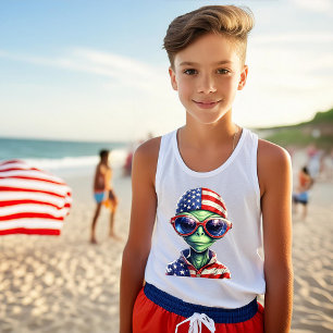 Patriotic Alien T Shirt