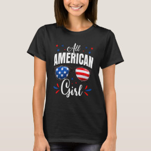 Patriotic All American Girls juli 4th Kids Girl Wo T Shirt