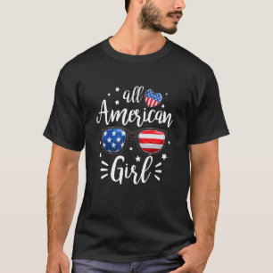 Patriotic All American Girls juli 4th Kids Girl Wo T Shirt