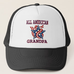 Patriotic All American Grandpa Keps