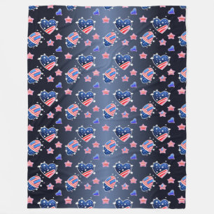 Patriotic All American Mamma Messy Bun Fleecefilt