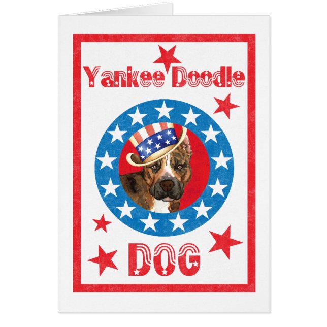 Patriotic Am-personalens hälsningskort (Framsidan)