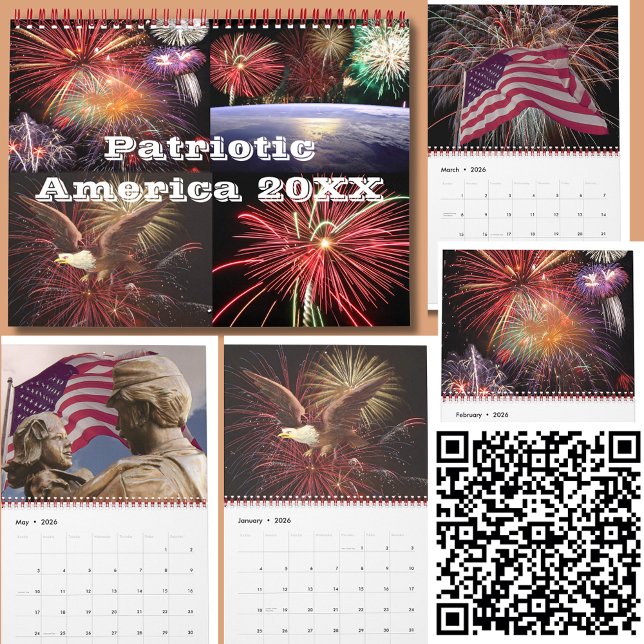 Patriotic America 20XX Calendar Kalender (Patriotic America 20XX Calendar)
