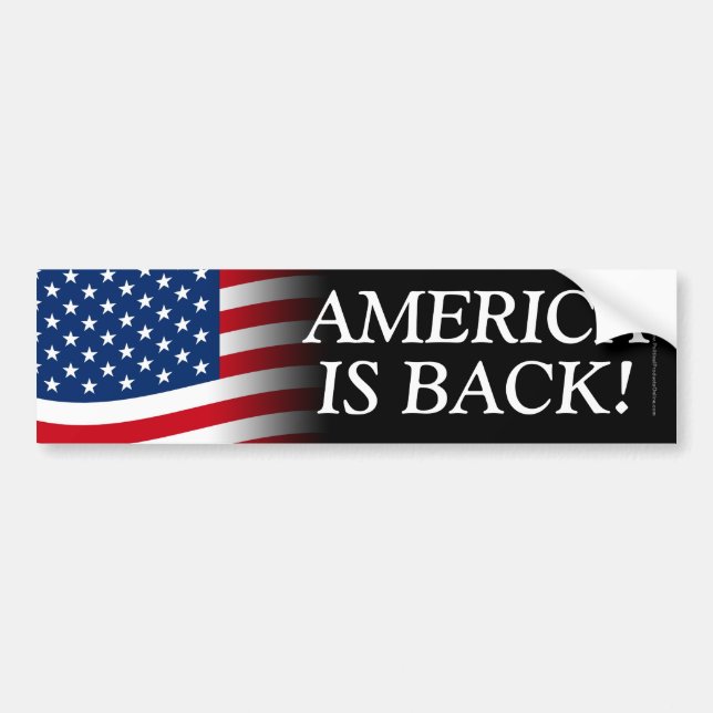 Patriotic America är Back American Flagga Trump Bildekal (Framsidan)