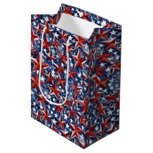 Patriotic America - Red, White and Blue Stars