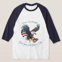Patriotic America the Bevackra Shirt Eagle Flagga