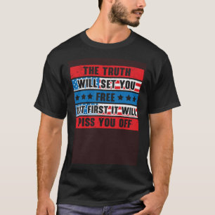Patriotic America USA flagga 4:e juli Amerika 5 T Shirt