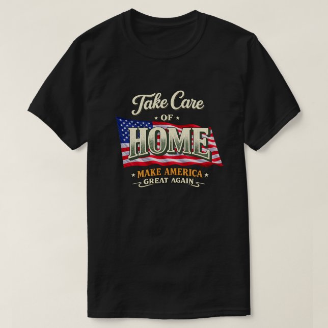 Patriotic American (9) T Shirt (Design framsida)