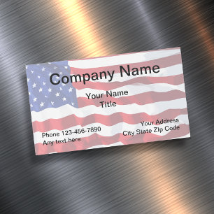 Patriotic American Business Magnets Magnetiska Visitkort