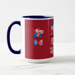 Patriotic American Dachshunds Coffee Mugg