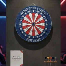 Patriotic American Dartboard Wall Art Design Darttavla