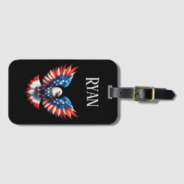 Patriotic American Eagle Bagagebricka