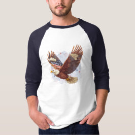 Patriotic American Eagle Baseball Shirt T Shirt