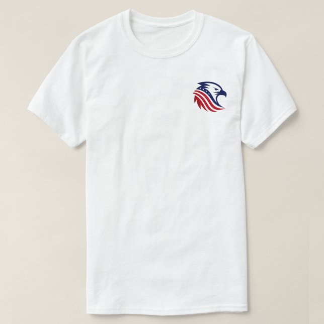 Patriotic American Eagle Head T Shirt (Design framsida)