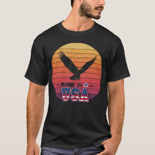 Patriotic American Eagle "Made in USA" Design T Shirt