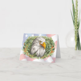 Patriotic American Eagle Note Card Tack Kort