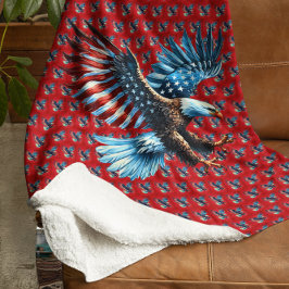 Patriotic American Eagle Rött vitt blått