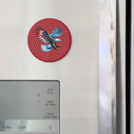 Patriotic American Eagle Rött vitt blått Magnet