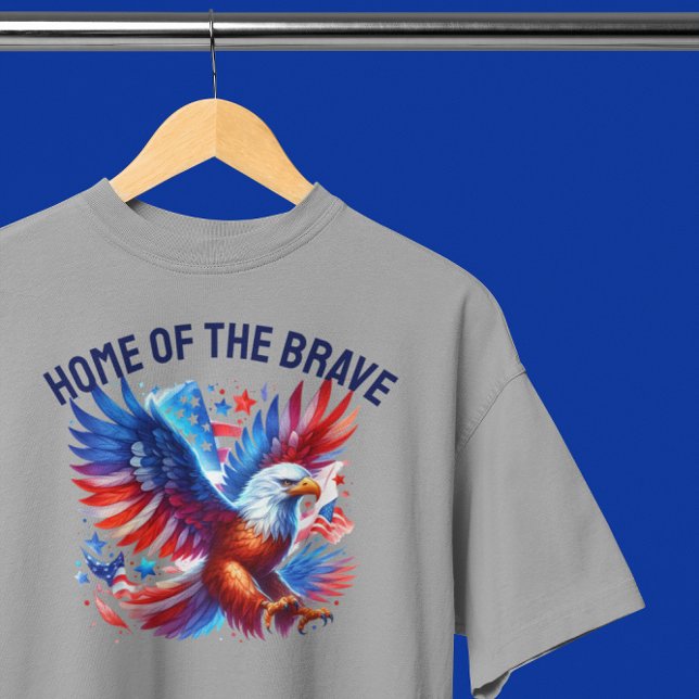 Patriotic American Eagle Rött vitt blått T Shirt (Skapare uppladdad)