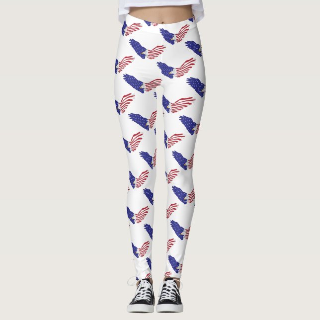 Patriotic American Eagle Thunder_Cove Leggings (Framsida)