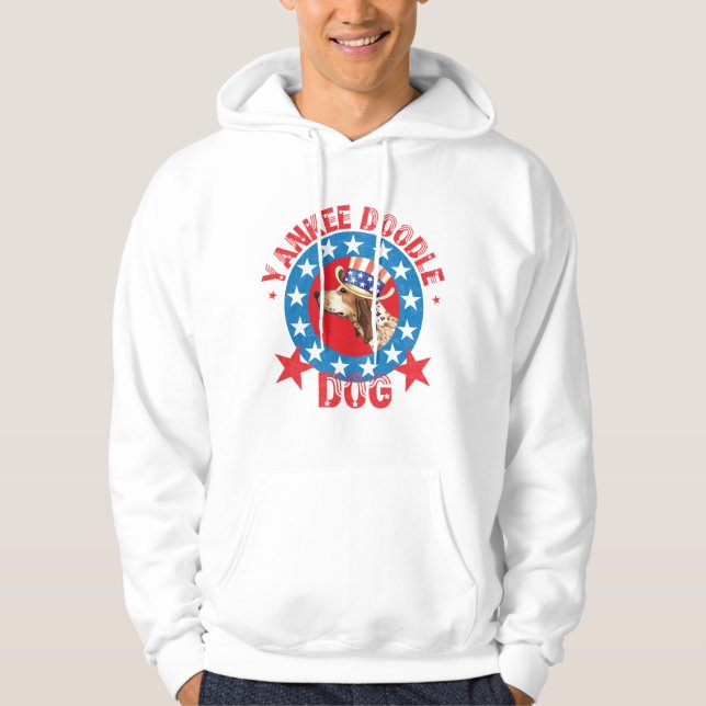 Patriotic American English Coonhound Sweatshirt (Framsida)