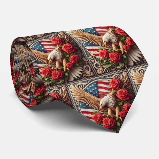 Patriotic American Flag and Eagle Slips (Rullad)