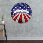 Patriotic American Flag Darttavla<br><div class="desc">Decorate your game room in style with this patriotic dart board.  Personalize with your name,  the name of your favorite bar or whatever you want!  Message me for a custom design.</div>
