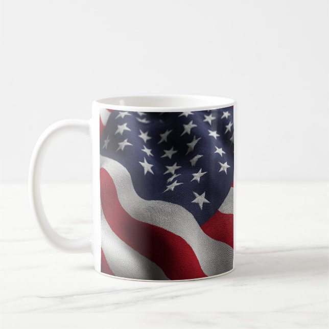 Patriotic American flag Kaffemugg (Vänster)