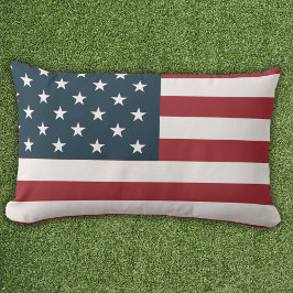 Patriotic American Flag Lumbarkudde