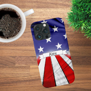 Patriotic American Flagga